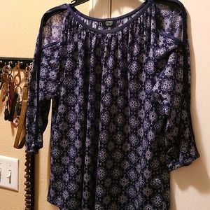 Jones New York Cold Shoulder Top